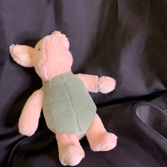 Silver Tone Square Clear Stone Ring with Smaller Stones Size 7 3/4 - Picture 5 of 11